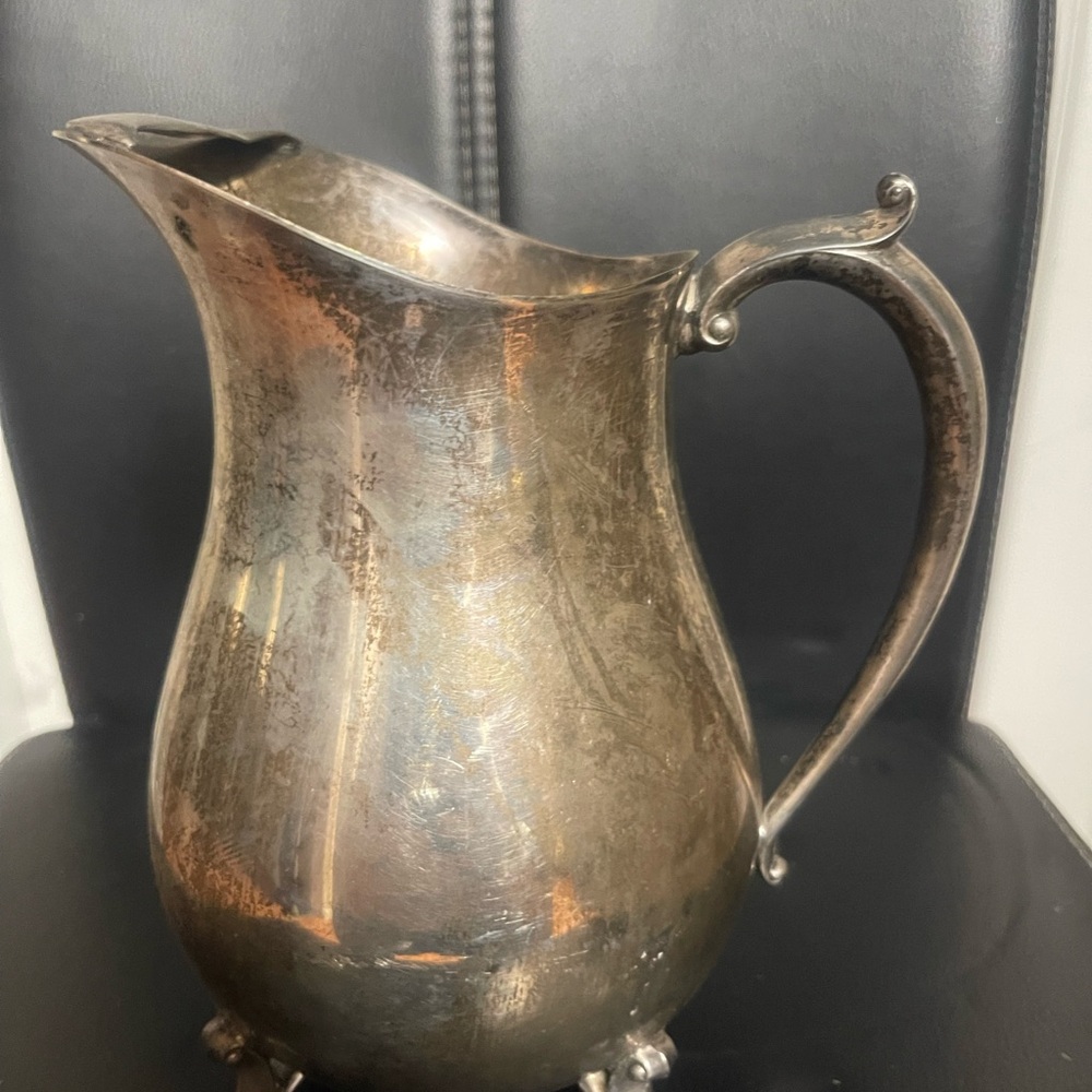 Vintage FB Rogers Silver Co. 1883 Plated Footed Pitcher